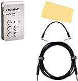 Fishman Platinum Stage Preamp/EQ/DI Bundle with 10 Ft Gearlux Instrument/Guitar Cable, Patch Cable and Austin Bazaar Polishing Cloth