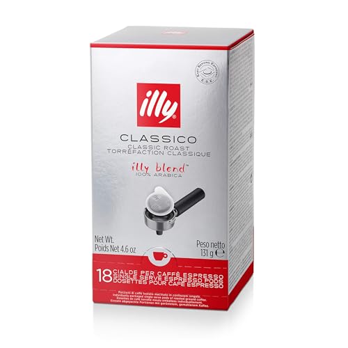 ILLY Selezione di 108 Cialde di caffè | Degustazione di 6 Box da 18 Cialde ESE Monodose, Tostatura Intenso, Forte e Classico