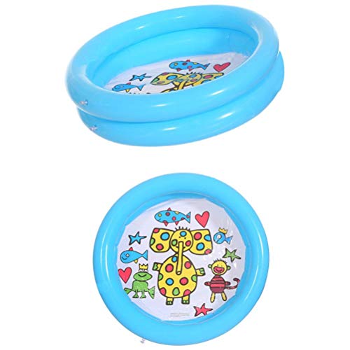Phefop Piscina Inflable para Niños, Material de PVC, Piscina Redonda para Bebés para Niños Pequeños de 25,6 Pulgadas para Diversión en Interiores y Exteriores (88)