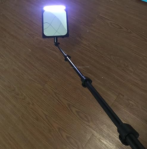 Espejo de inspección para Bajos de vehículos con Mango telescópico y ángulo Ajustable para talleres y mecánicos de automóviles.