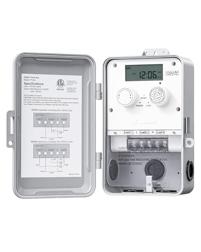 DEWENWILS Pool Pump Timer, 2HP 40A 7-Day Digital Switch