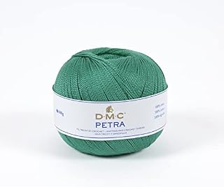 DMC Petra Yarn, 100% Cotton, Turquoise (53814), Size 5