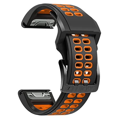 Bracelet de montre 22 26 mm silicone facile à installer contre l'usure