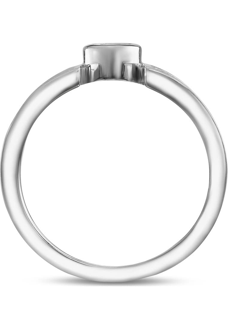 JETTE Damen-Damenring 925er Silber 155 Zirkonia 32017724