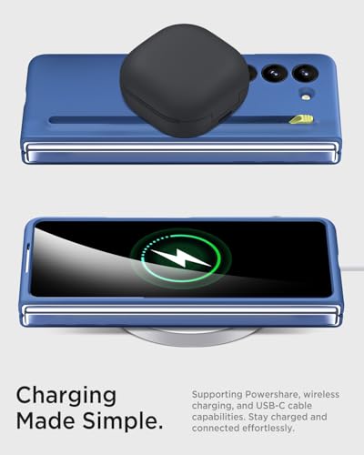 Funda para Samsung Galaxy Z Fold 7 con lápiz y protector de pantalla táctil compatible carga 6