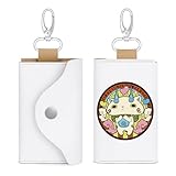 [BAKYAR] キーケース 妖怪ウォッチ 三つ折り 6連フック PUレザー メンズ レディース 多機能 大容量 小銭入れ カード入れ付き プレゼント