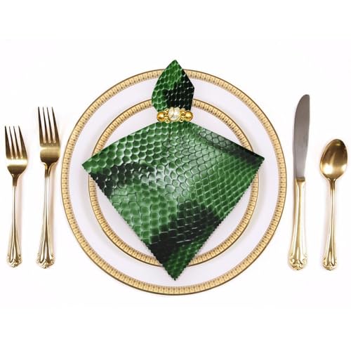 Servilletas de Tela Cuadradas Estilo Verde 18.7 in Paquete x2 miniatura 3