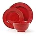Gibson Home Plaza Cafe 12 Pc Red Dinnerware Set, 1