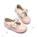 DREAM PAIRS Toddler Flower Girl Dress Shoes Little Girls Mary Janes Ballet Flats Ballerina Shoes Wedding Party,Size 12 Little Kid,Pink/Pu,SDFL229K