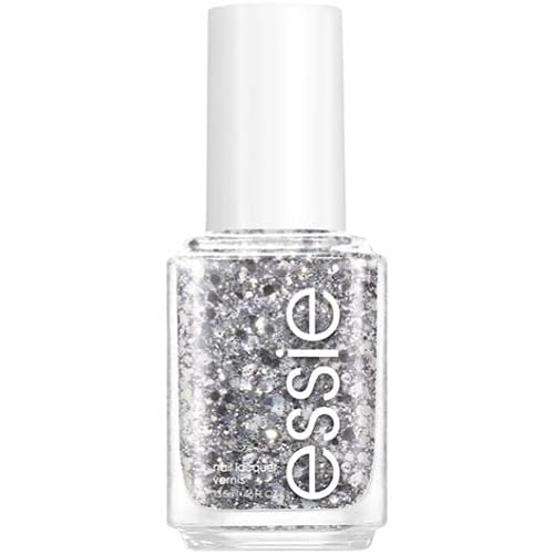 Essie Nail Polish, Glossy Shine Silver Glitter, Set In Stones, 0.46 Fl Oz #TOP5