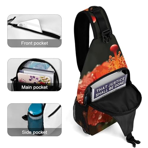 Bolso cruzado estilo sling para viaje y senderismo 38x20cm miniatura 4
