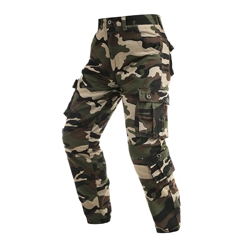GRAJTCIN Camouflage Pants for Men Camo Cargo Work Pants Trousers with 8 Pockets2
