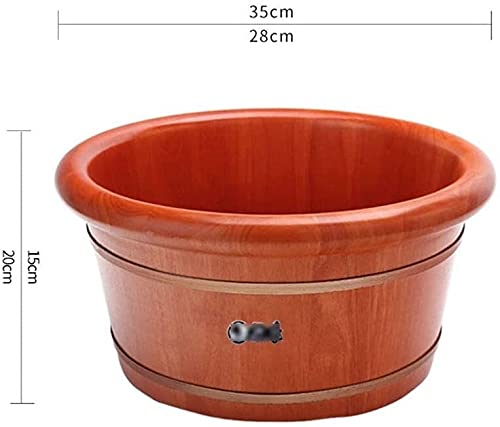 Spa de pies de madera para uso en casa 35 cm x 20 cm miniatura 2