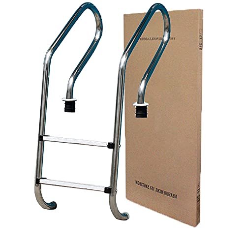 Escalera para piscina de acero inoxidable con barandales miniatura 1