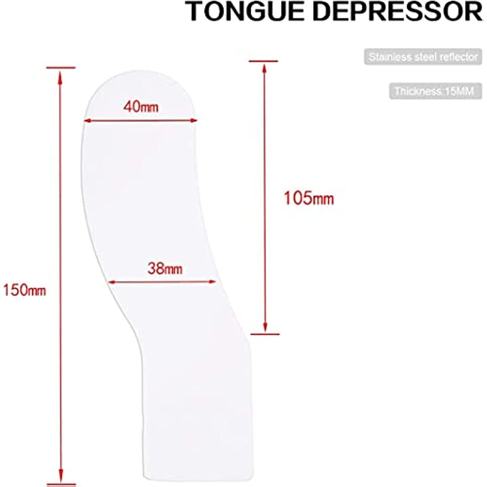 ELSHY LED Orthodontics Mirror Dental Double-Sided Reflector, Anti-Fog Dental Mirror with Light pour Clinique Dentaire Dents Bouche Réflecteur Photographie Miroir Outils Dentaires