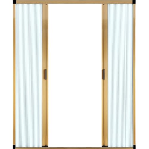 Image of Concertina door Double Accordion Doors Interior with Screen, Waterproof Concertina Doors Internal Extra Wide 240 230 220 200 180 170 160 190 Cm, Doorway/ Bathroom Folding Door/ Louvre Gate(180x200cm/7
