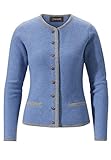 IsAdultProduct: false Stockerpoint Damen Jacke Caro Trachtenstrickjacke, Blau (Bleu-Hellgrau Bleu-Hellgrau), (Herstellergröße: 36)