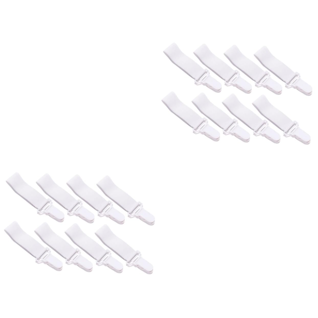 Ciieeo 2sets Non Slip Bed Sheet Clips Practical Sheet Buckles for Secure Fitted Bedding for Organizing and Bedspreads 16pcs*2