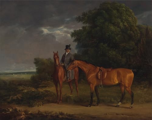 Pinturas famosas impresiones de lienzo de Jacques Laurent Agasse cuadro decorativo 60x90cm