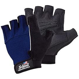 Schiek Sports 510 Cross Training Fitness Gloves – Weight Lifting Gloves with Adjustable Straps – Silicone Gel Padded Gloves for Women and Men