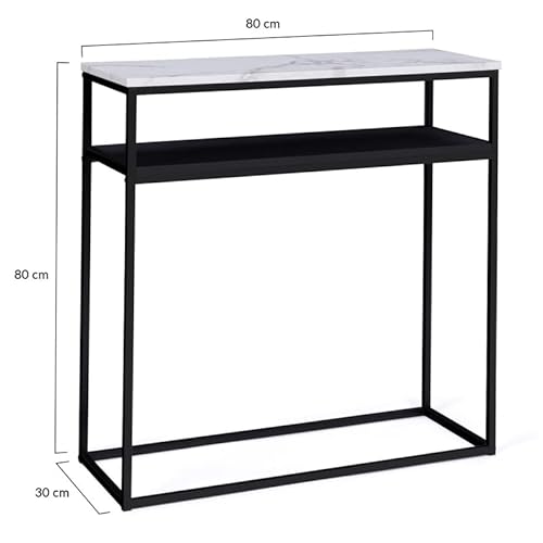 IDMarket - Consolle Doppia Alaska Effetto marmo e