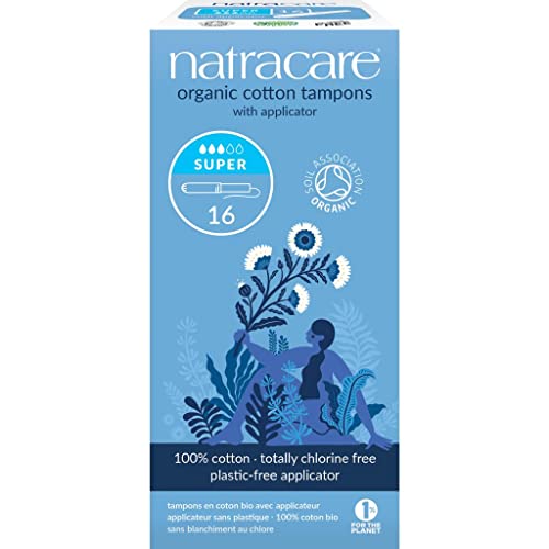 Natracare 9002 Bio alle Baumwolle Tampons mit Applikator 16 Count