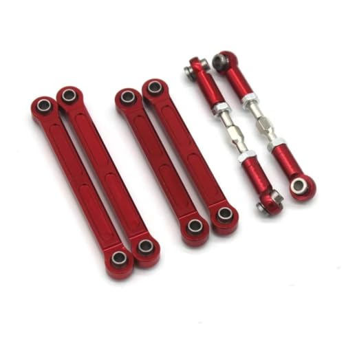 Biellette métal Wltoys rouge pour réparer et renforcer la suspension arrière 124018