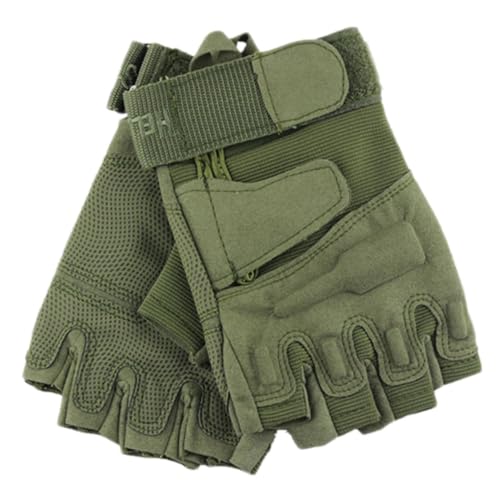 VANZACK Men's Half-Finger Cycling Gloves Sports Fitness Riding Gloves Anti-Slip Shock-Absorbing Comfortable Nylon Material for Mountain Biking Climbing Random