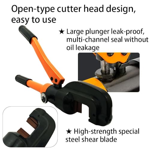 Image of Nutronics SC-16 Hydraulic Rebar Cutter 8 Ton Steel Bolt Chain Cutting tool Heavy Duty, Bolt Cutter 4mm to 16mm for Padlocks, Lock Cutter Heavy Duty Non-Slip Handle Bolt Cutter
