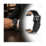 20mm Leather Watch Band for Hanhart 417 ES 1954