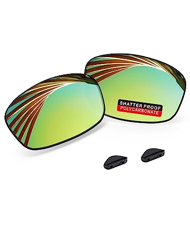 Image of PRO+ Polycarbonate Replacement Lenses & Nose Pads for Oakley Fives Squared(4+1) OO9238 Sunglasses