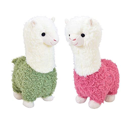 YUKOUQIAN Llama Stuffed Animal Cute Llama Plush Alpaca Toy 9.8 inch for Girls Boys 2 Pieces(Alpaca) by YUKOUQIAN - Used condition - Image 2