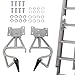 2PCS Extension Ladder Locks, 28-11 Aluminum Rung Ladder Lock Kit, Telescoping Ladder Locks Replacement Ladder Accessories, Extension Ladder Parts