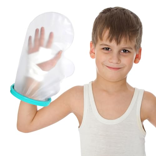 WenYa Waterproof Hand Cast Cover for Kids & Teens - Reusable Silicone Seal Protector for Shower, Swimming & Daily Use | Fits Ages 8-14 | Plaster/Bandage Shower Sleeve for Injured Hands