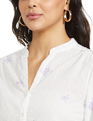 Image of Max Women Embroidered Dobby Woven Regular Fit Blouse