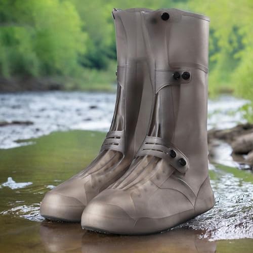 Cubrezapatos impermeables de silicona reforzada para botas de lluvia de viaje 2