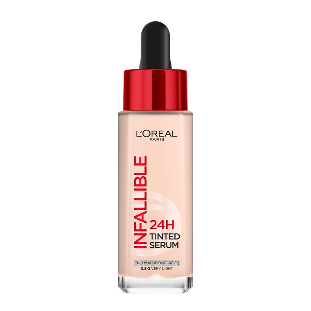 L'Oreal Paris Infallible 24H Tinted Serum Foundation, Light-Weight Coverage, Dewy & Radiant Finish, Transfer-Proof, 30Ml-picture-42