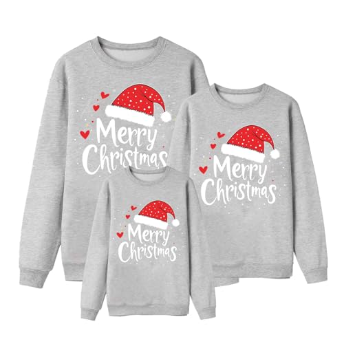 Matching Christmas Sweatshirts for Family Ugly Funny Jumpers Long Sleeve Holiday Party Tops Fall Winter Clothes3