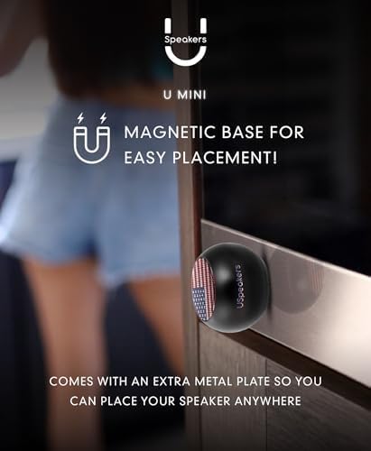 Fashionit U Mini - Small Bluetooth Speaker Wireless - Mic & Remote Shutter, Portable Bluetooth Speakers, Rich Sound for Home & Outdoor, Stocking Stuffers, White Elephant Gifts for Adults - Black (USA) - Image 6