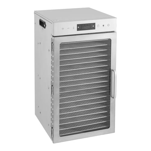 Food Dehydrator, 18 Tray Stainless Steel Fruit Dryer, 800W Electric Food Dryer, Food Stereoscopic Drying Machine, Adjustable Temperature & Time, for Jerky, Fruit, Meat, Herbs