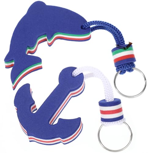 Image of Homoyoyo Float Key Ring Float Foam Keychain for Boating, Fishing, Sailing and Outdoor Sports Eva