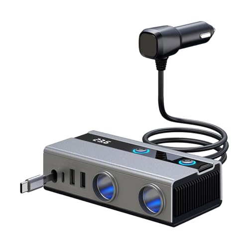 Indicateur de tension voiture 12V-24V et adaptateur double prise haute performance pour camion