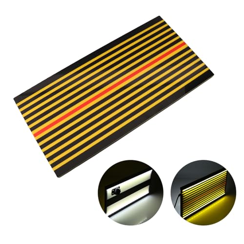 Tavola Riflettente per Riparazione Ammaccature Senza Vernice Strumento di Rimozione con LED e USB per Carrozzeria Auto Materiale Acrilico Colore Giallo Nero Dimensioni 5m