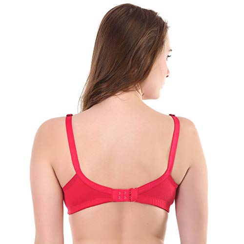 Image of Women Maternity Non Padded Bra - Made of Pure Cotton Full Coverage Non Wired Seamless Pushup Soft Cup for T-Shirt Saree Dress Sports Garment for Daily Use Everyday