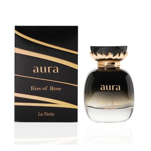 Aura Kiss Of Rose EDP - Perfume femenino, fragancia femenina de larga duración y lujosos aromas de Arabia de KHADLAJ
