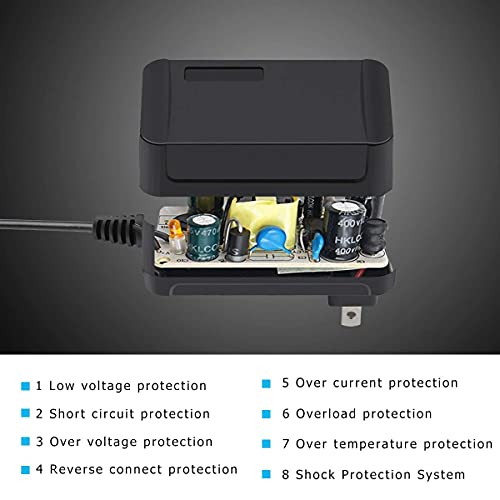 Supernight 12V 2A Power Adapter Supply Ac 100-240V To Dc Power Supply Dc Jack 5.5X2.1Mm For Led Light Strips, String Lights, Router, Cctv Camera Security System #TOP4