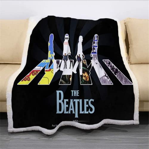 The Beatles – Couverture douillette en polaire – Couverture chaude d’hiver en peluche pour canapé, lit (10, 130 x 150 cm… - Les Beatles, Paul McCartney, John Lennon, RIngo Starr, George Harrison The Beatles - Couverture douillette en polaire - Couverture chaude d'hiver en peluche pour canapé, lit (10, 130 x 150 cm…