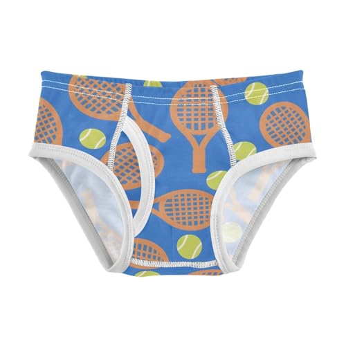 ALAZA Tennis Ball Blue Boys' Briefs Soft Underwear Available in Sizes 2t-8y