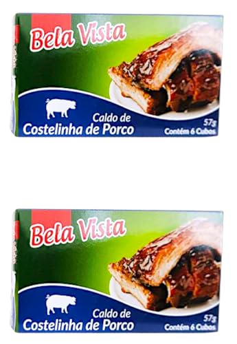 BELA VISTA COSTELINHA DE PORCO 57g - �x���r�X�^�@�؃o���u���X�@�L���[�u�@�X�[�v�̑f - pork ribs broth cubes (2pc)