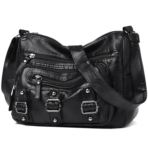 Mabecol Bolso Bandolera Mujer Pequeño de PU, Bolso Tote Shopper Pequeño con Gran Capacidad, Bolso Hombro Elegante y Mano Clásico para Diario, Trabajo, Viaje y Regalo